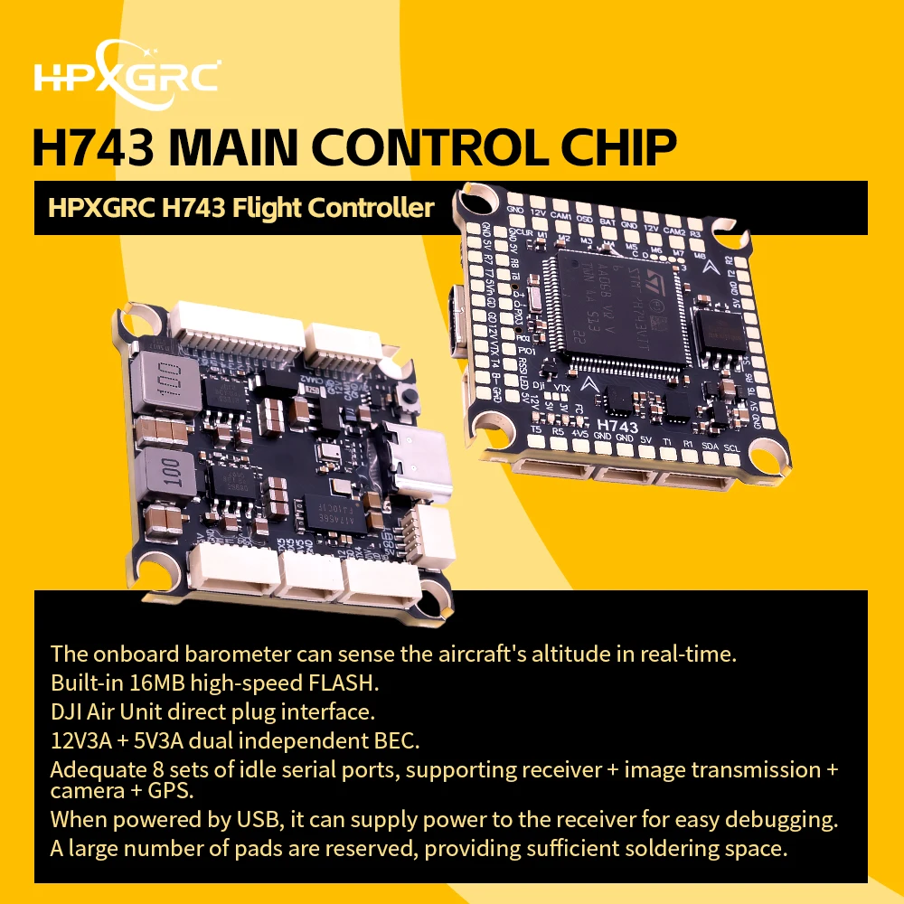 وحدة تحكم طيران HPXGRC H743 مز - مراجعة Betaflight Fc F7 وسعره